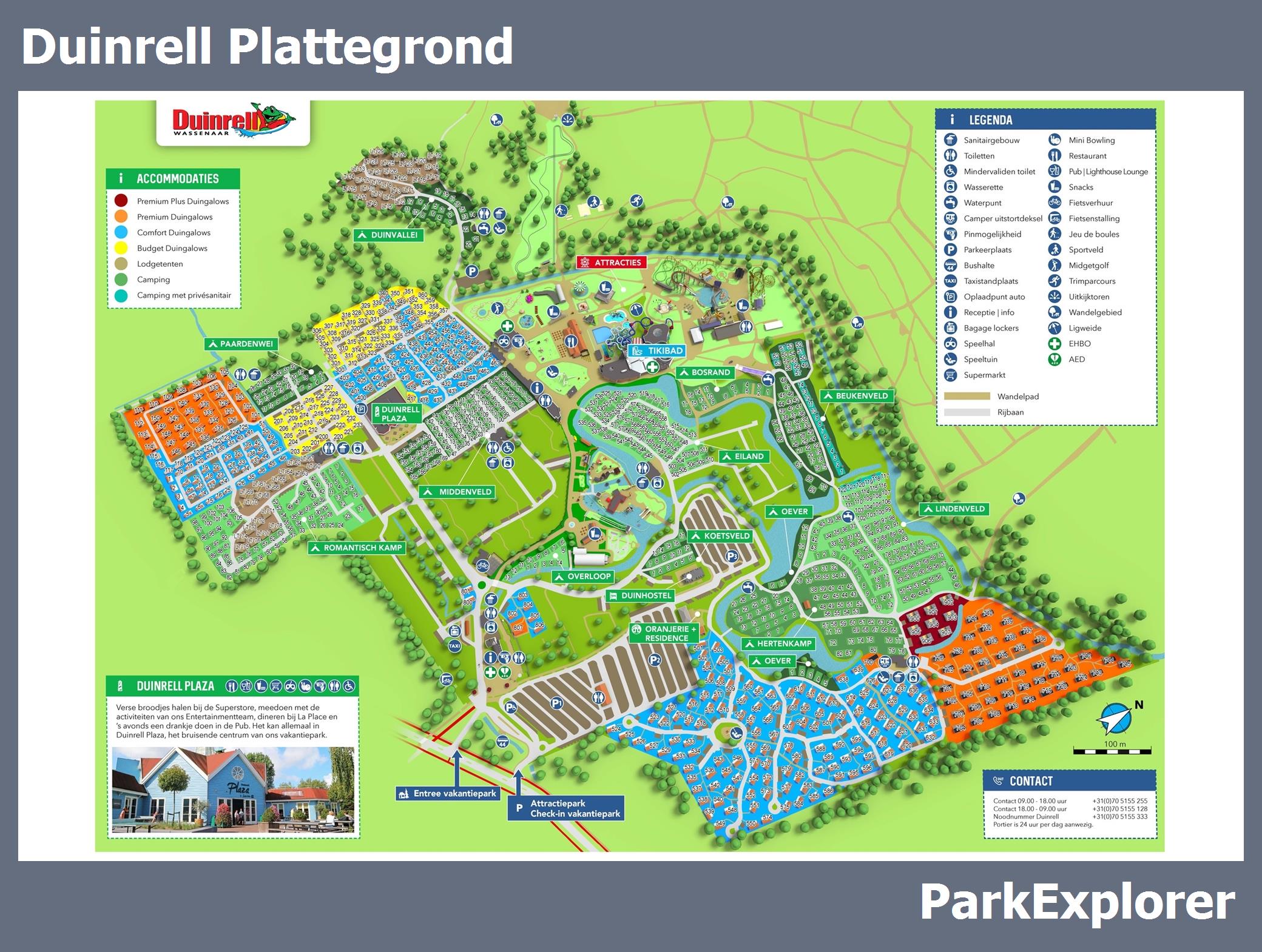 Plattegrond Duinrell