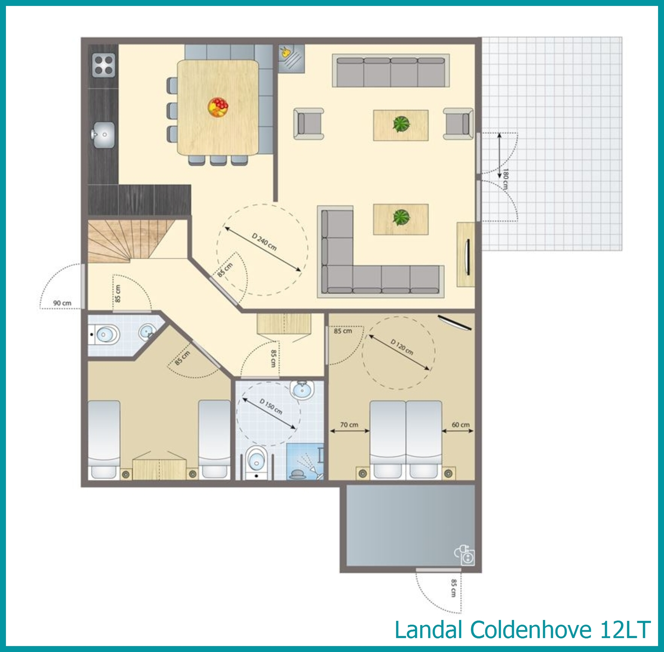 12-persoons bungalow 12LT in Coldenhove