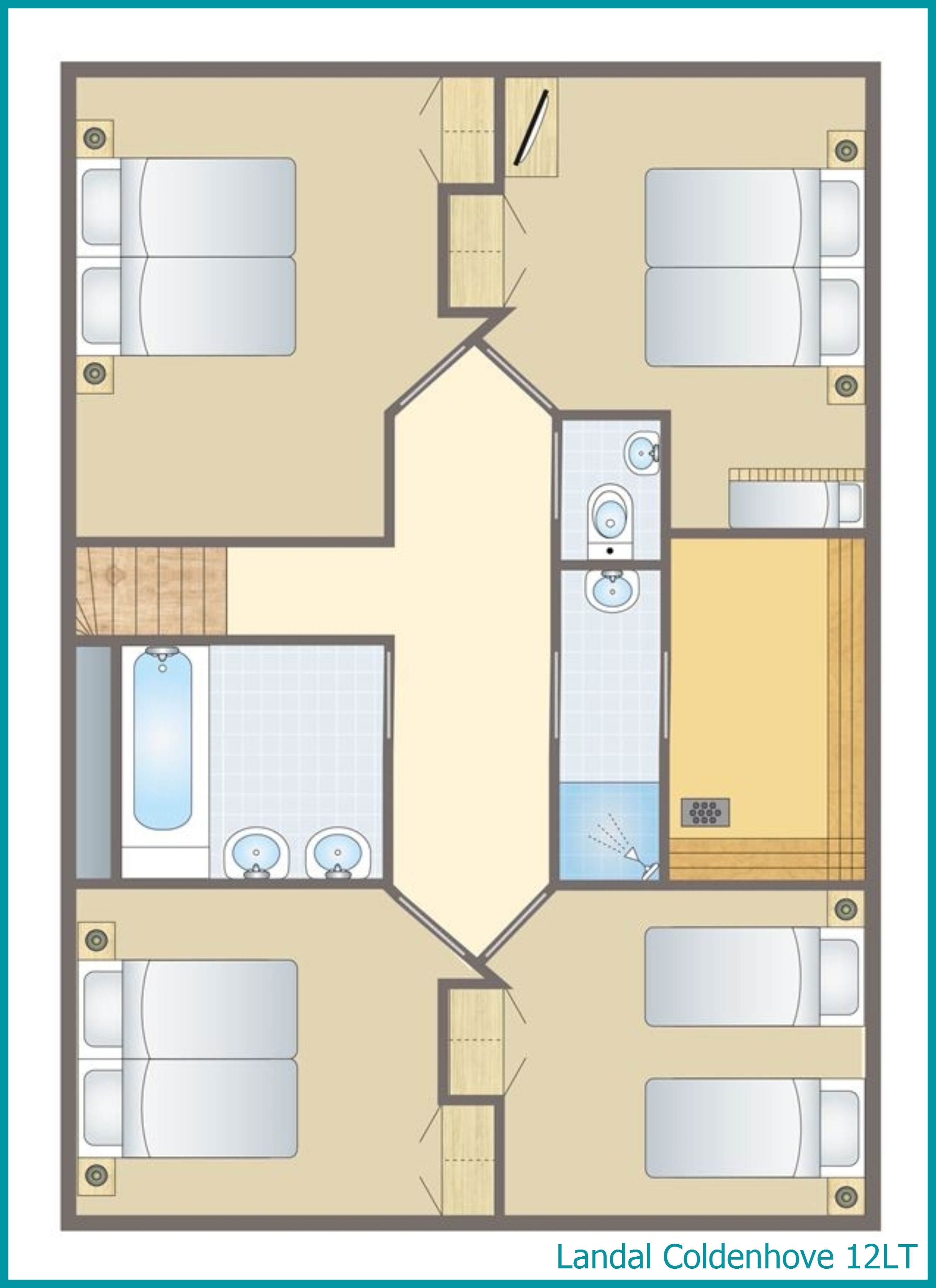 12-persoons bungalow 12LT in Coldenhove