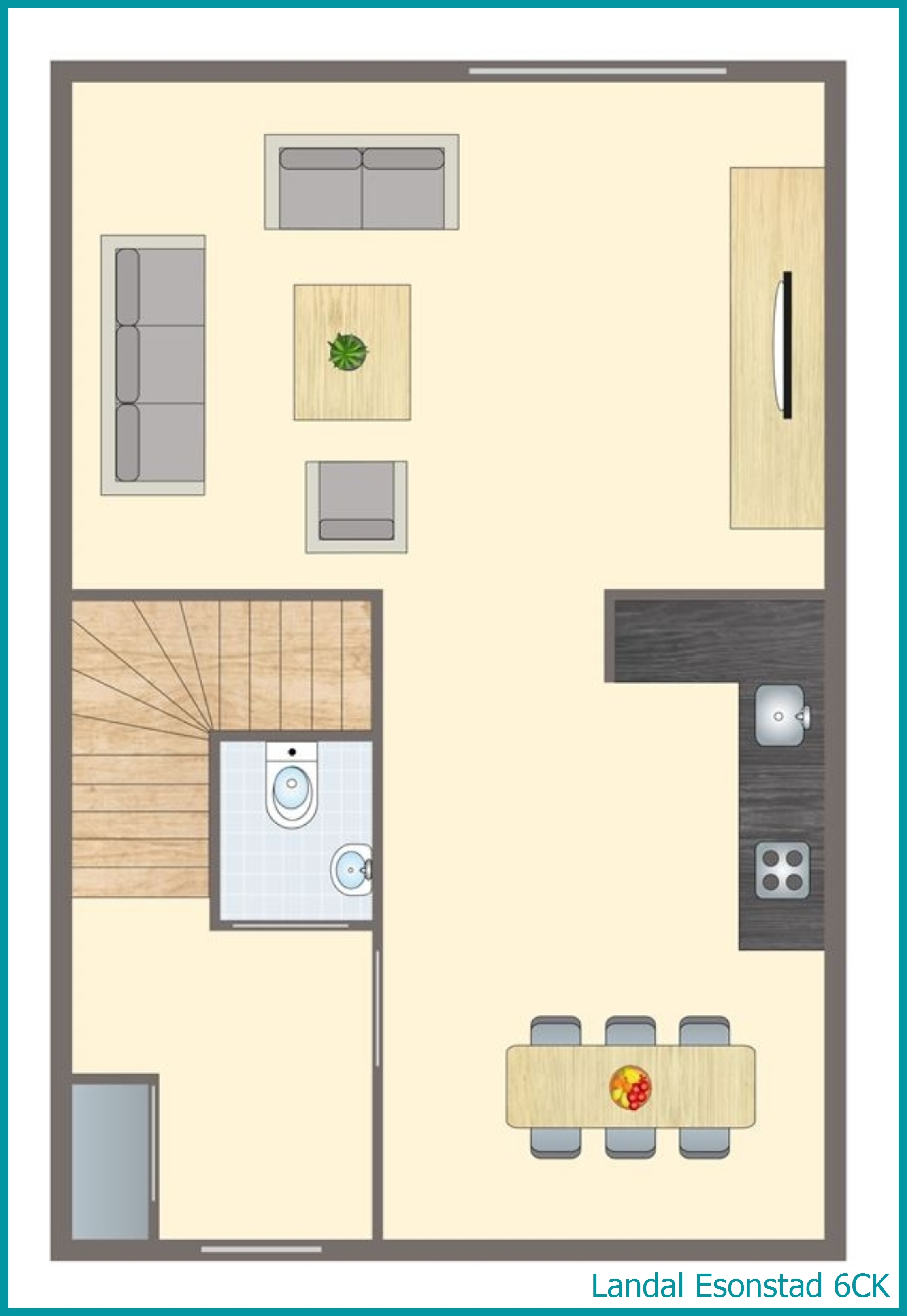 6-persoons kinderbungalow 6CK in Esonstad