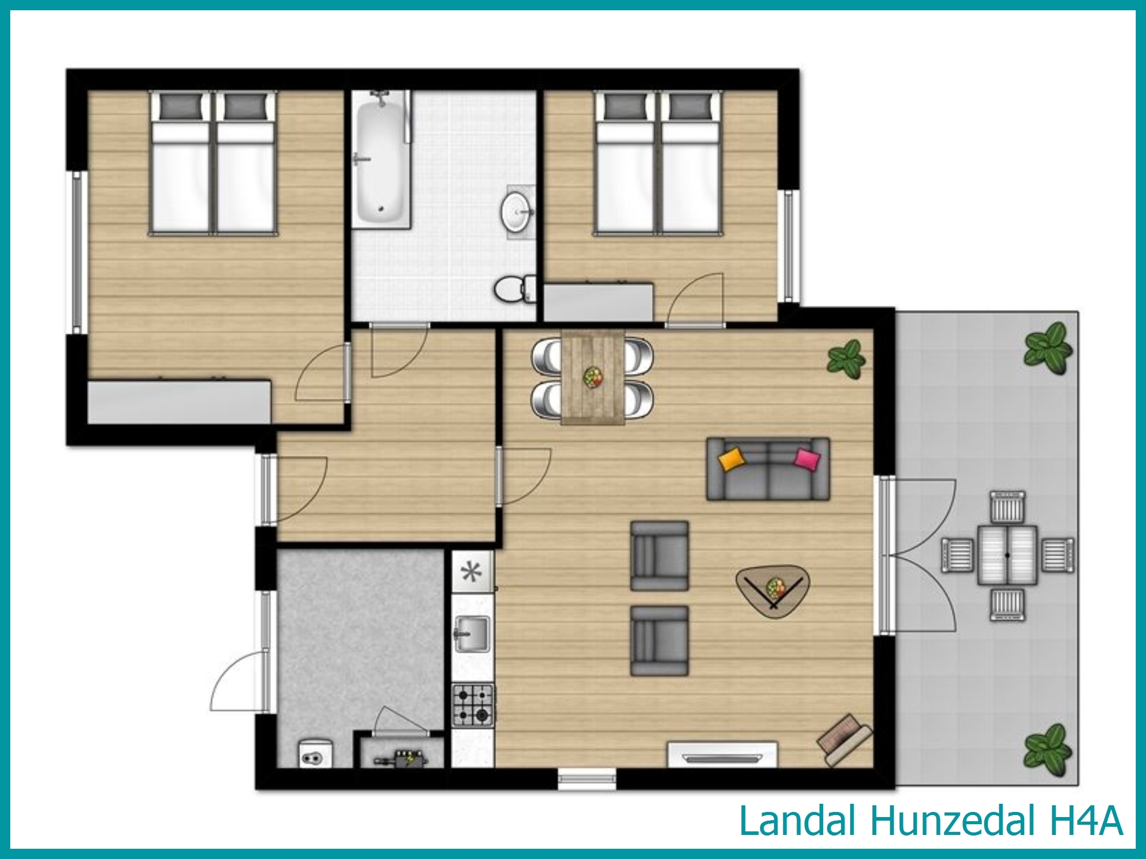 H4A Bungalow H4A in Hunzedal