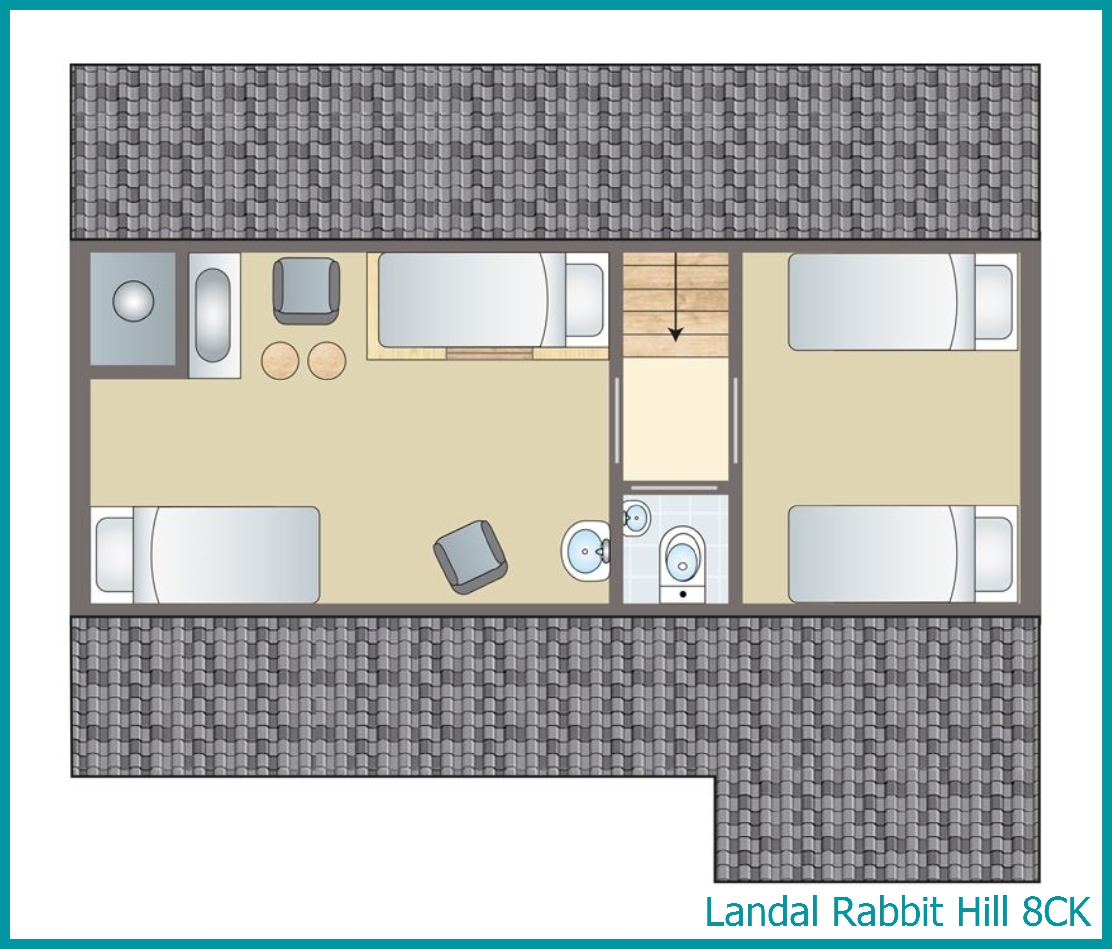 8-persoons kinderbungalow 8CK in Rabbit Hill