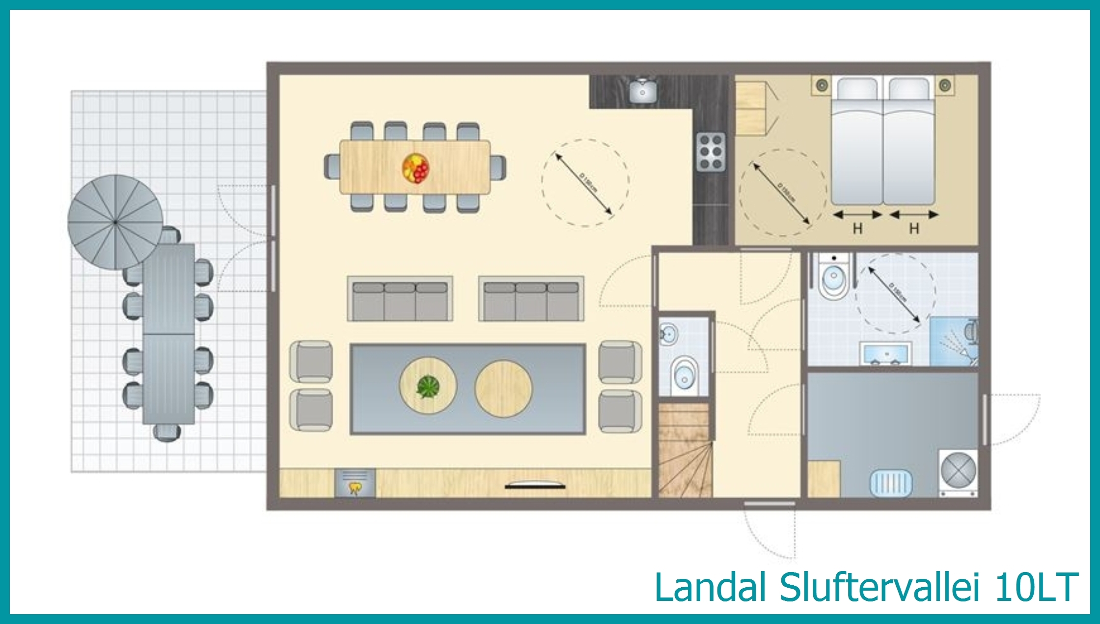 10-persoons bungalow 10LT in Sluftervallei