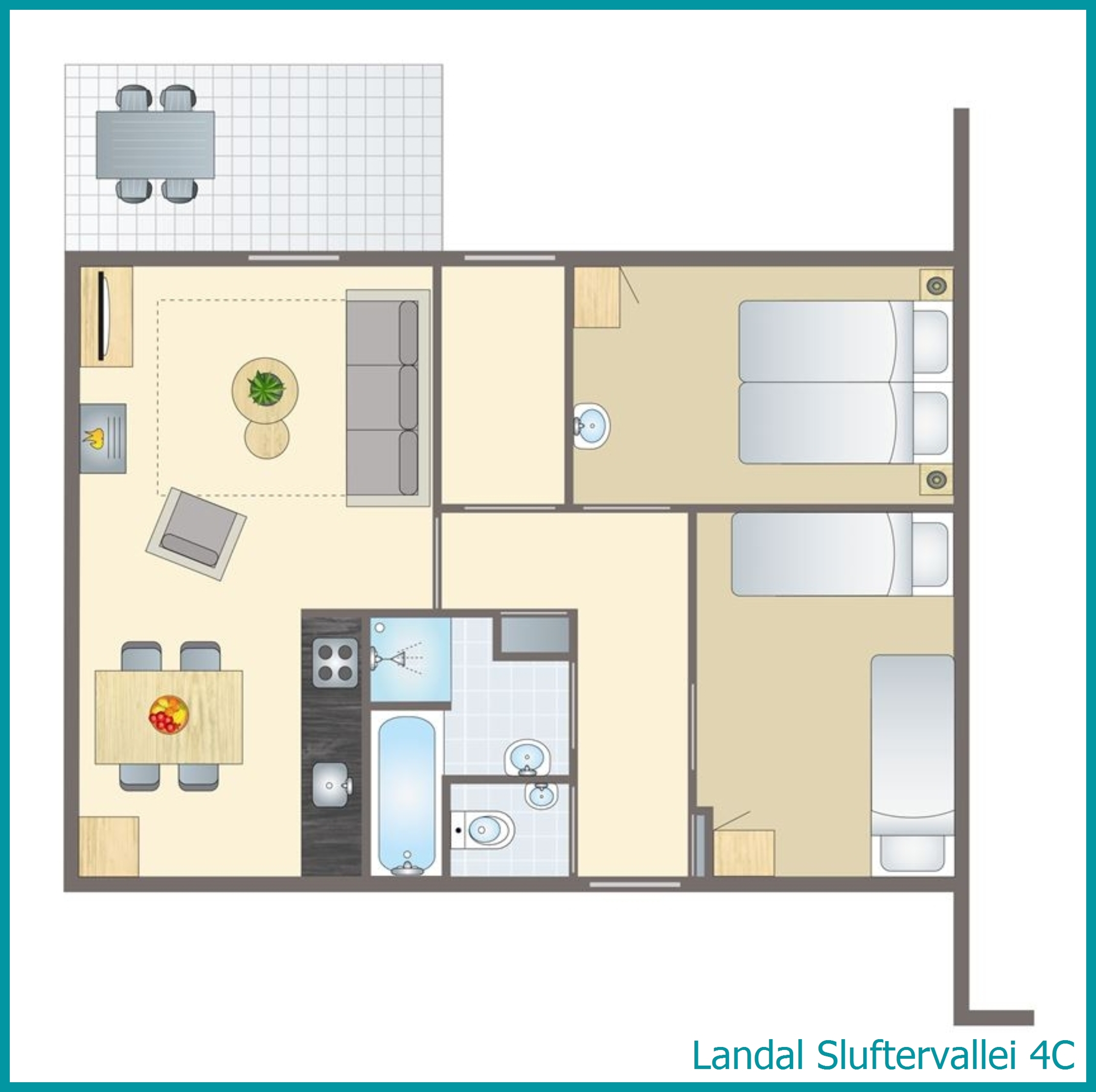 4-persoons bungalow 4C in Sluftervallei