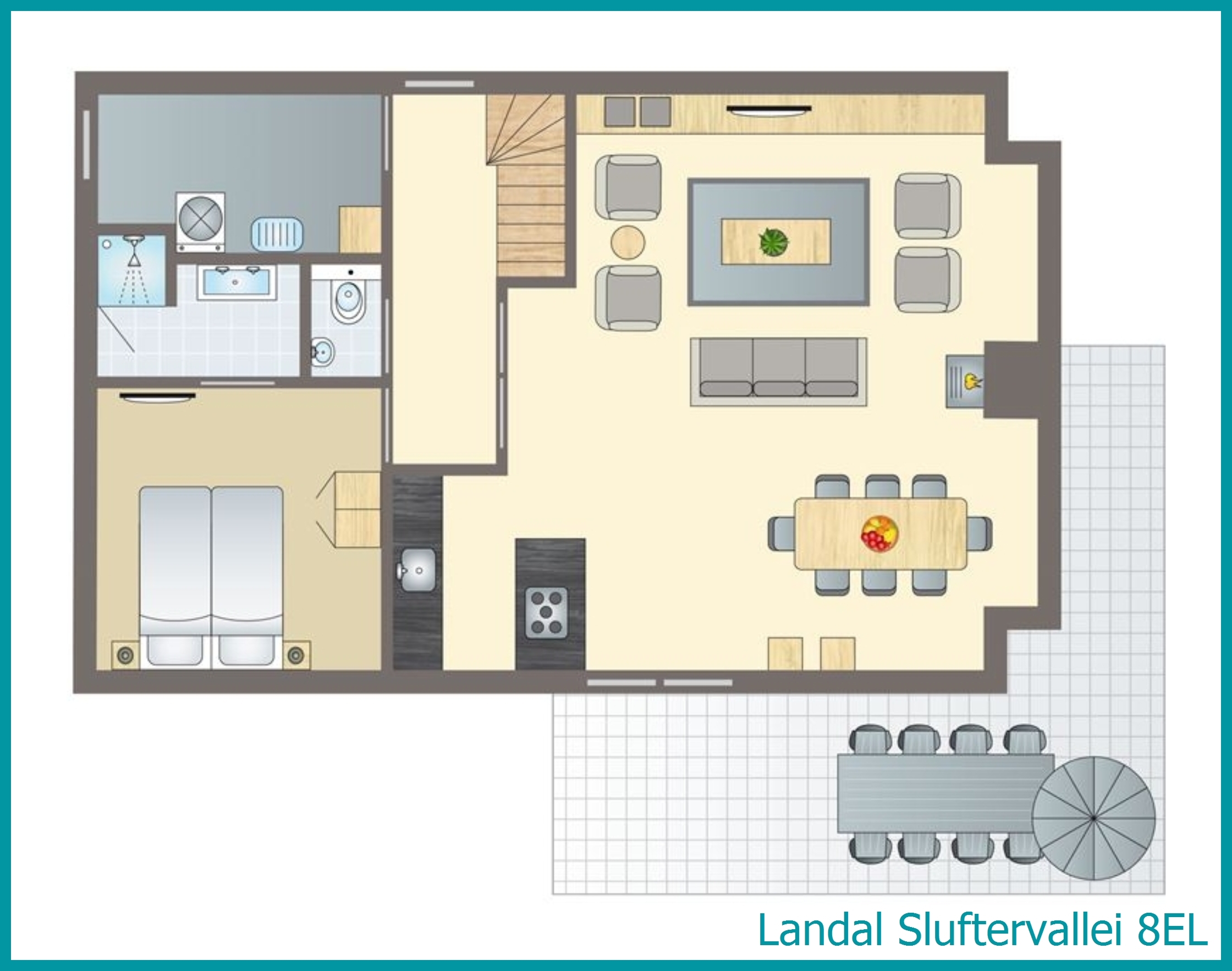 8-persoons bungalow 8EL in Sluftervallei