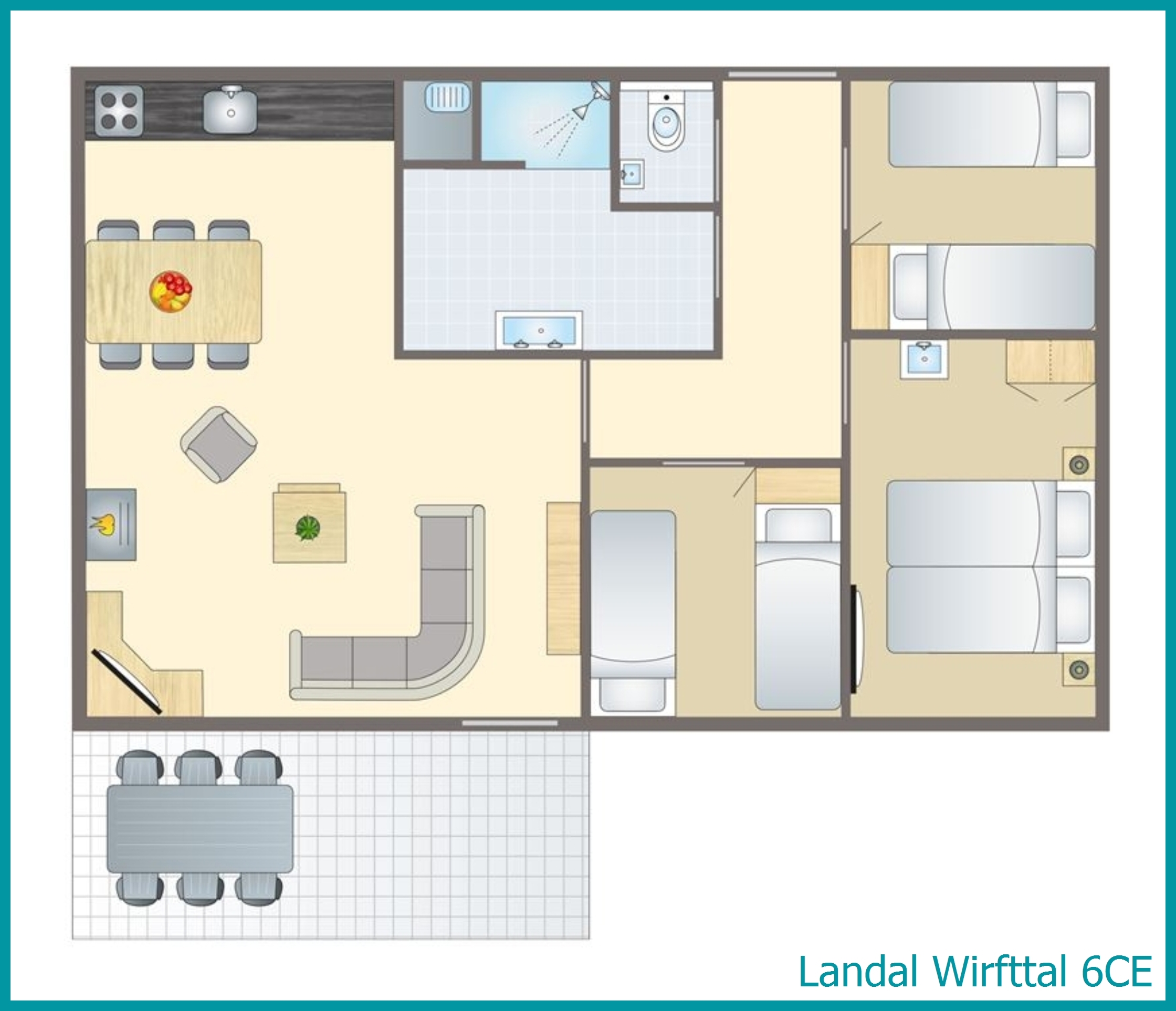 6-persoons bungalow 6CE in Wirfttal