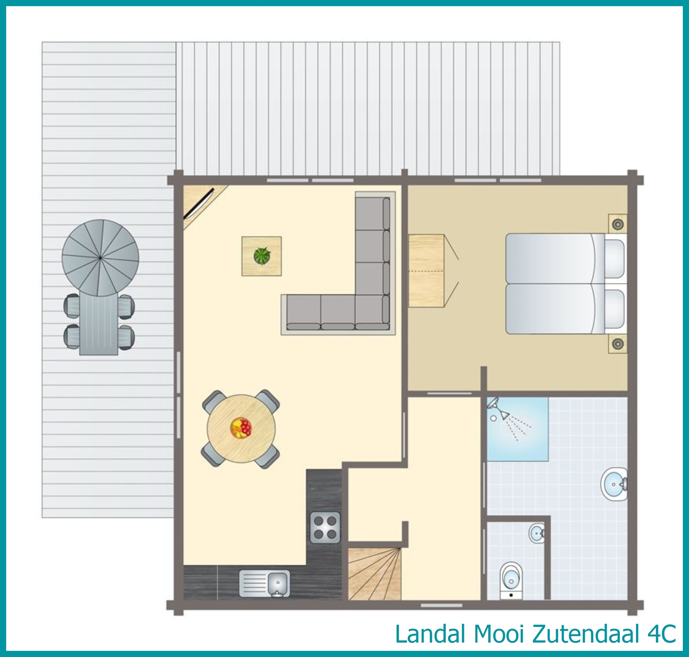 4-persoons bungalow 4C in Mooi Zutendaal