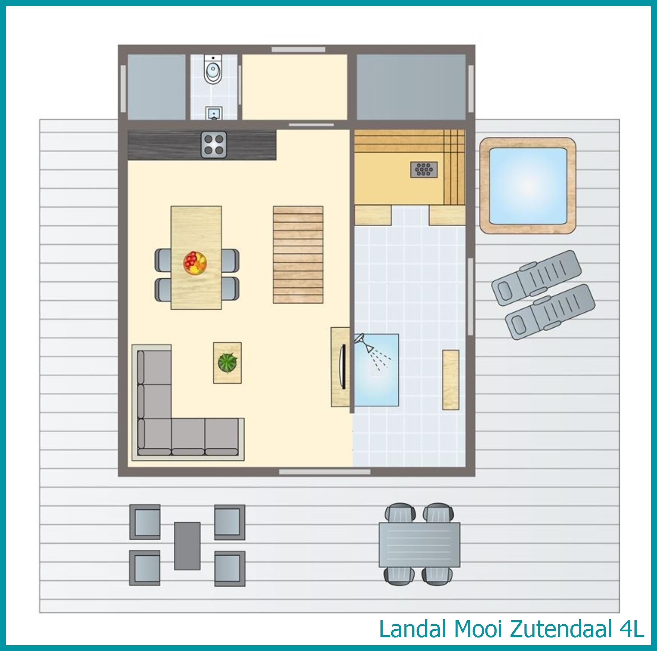 4-persoons wellnessvilla 4L in Mooi Zutendaal