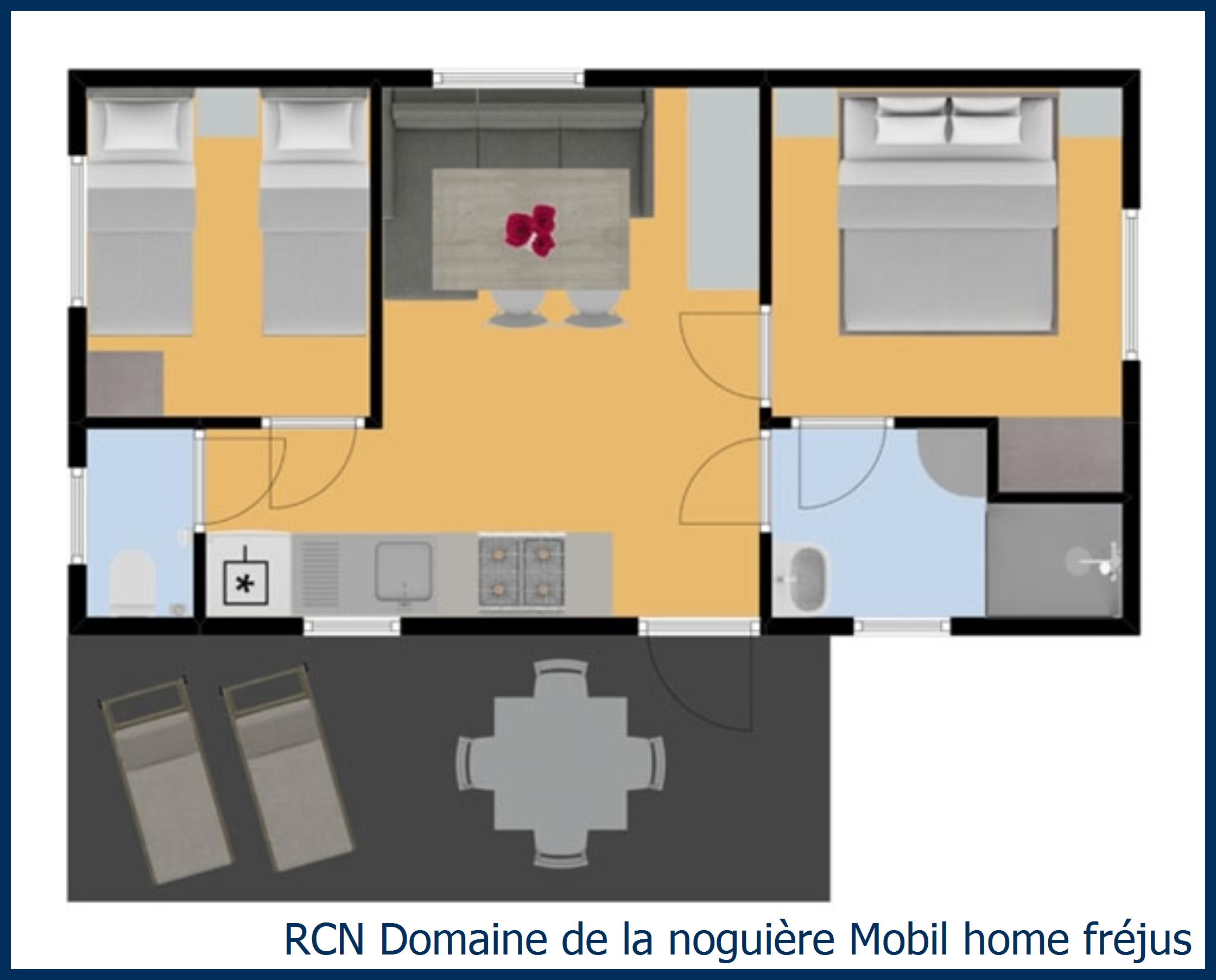 Stacaravan Mobil home fréjus in Domaine de la Noguière