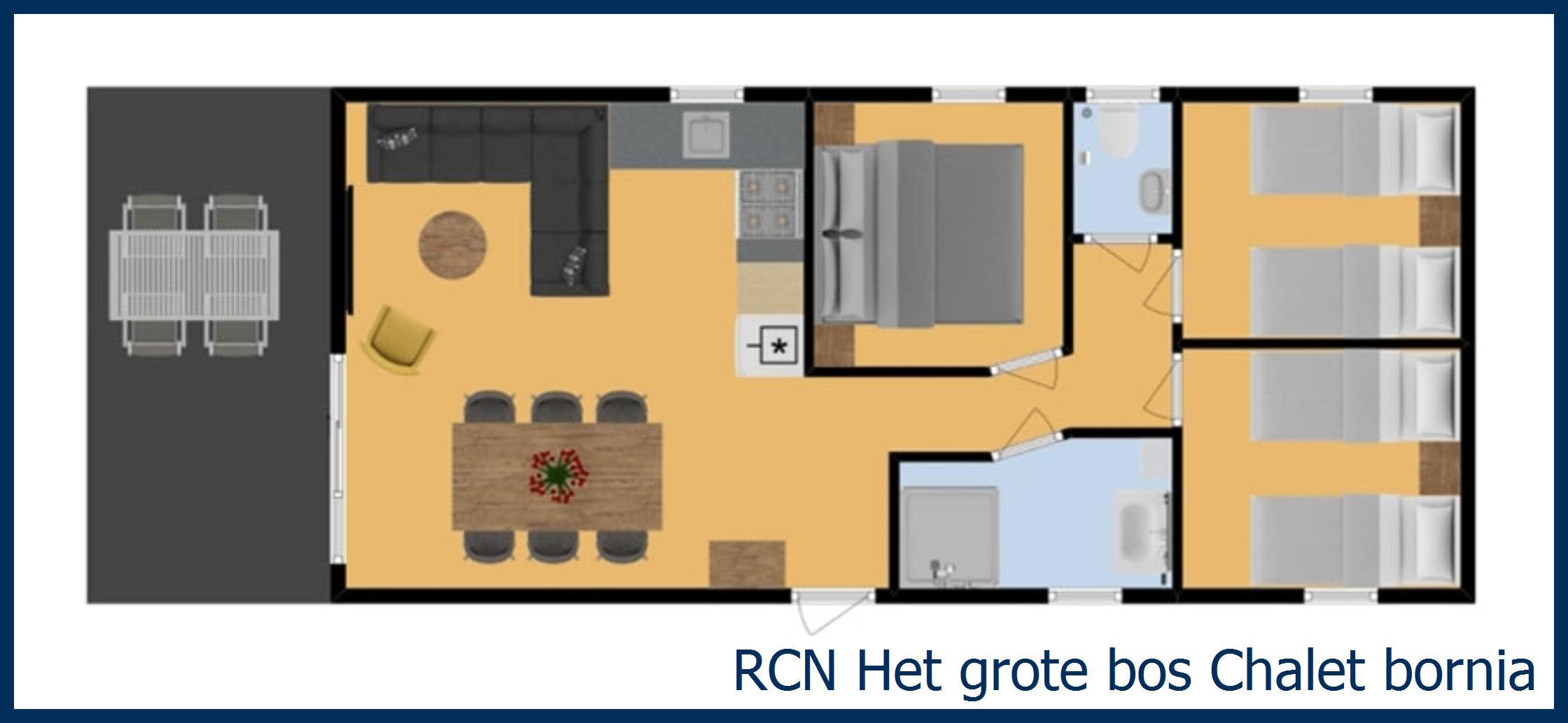 Chalet bornia in Het Grote Bos