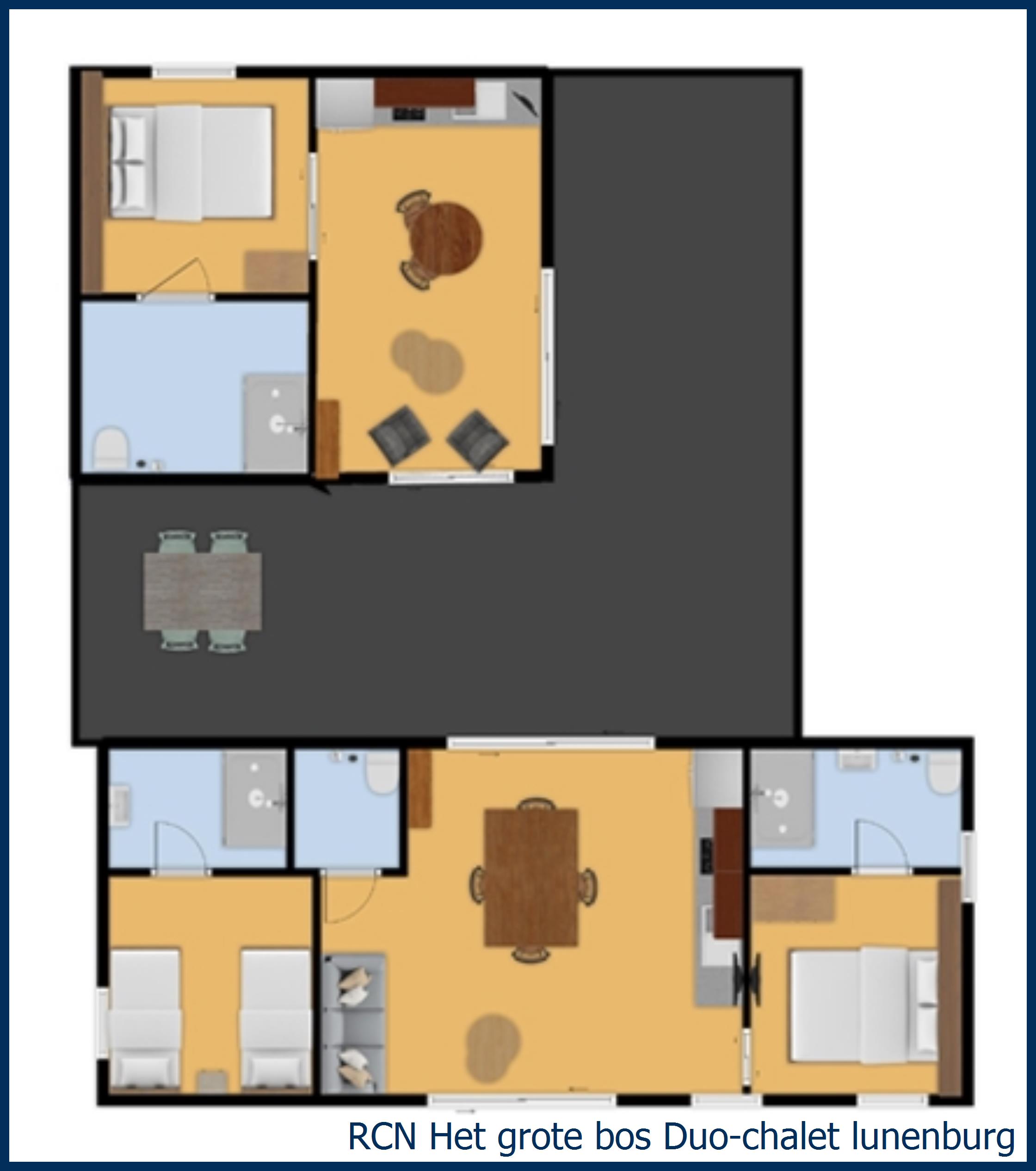 Chalet Duo- lunenburg in Het Grote Bos