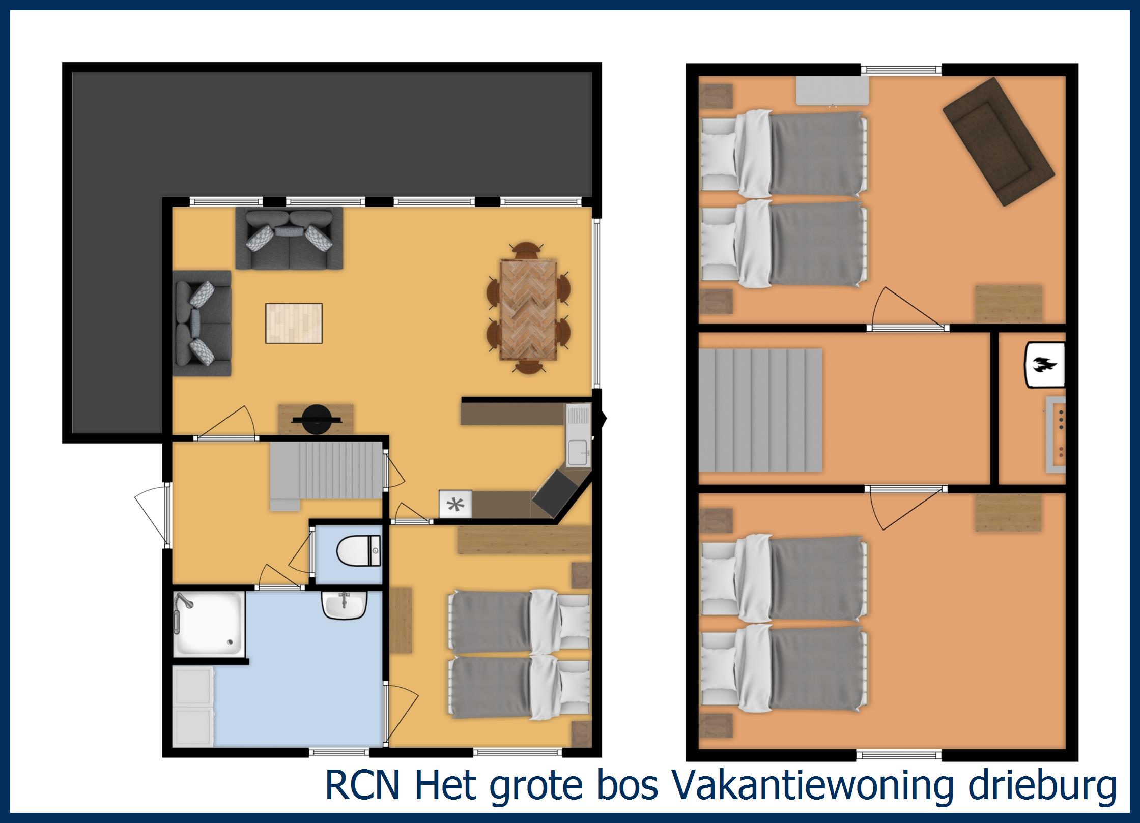 Bungalow Vakantiewoning drieburg in Het Grote Bos