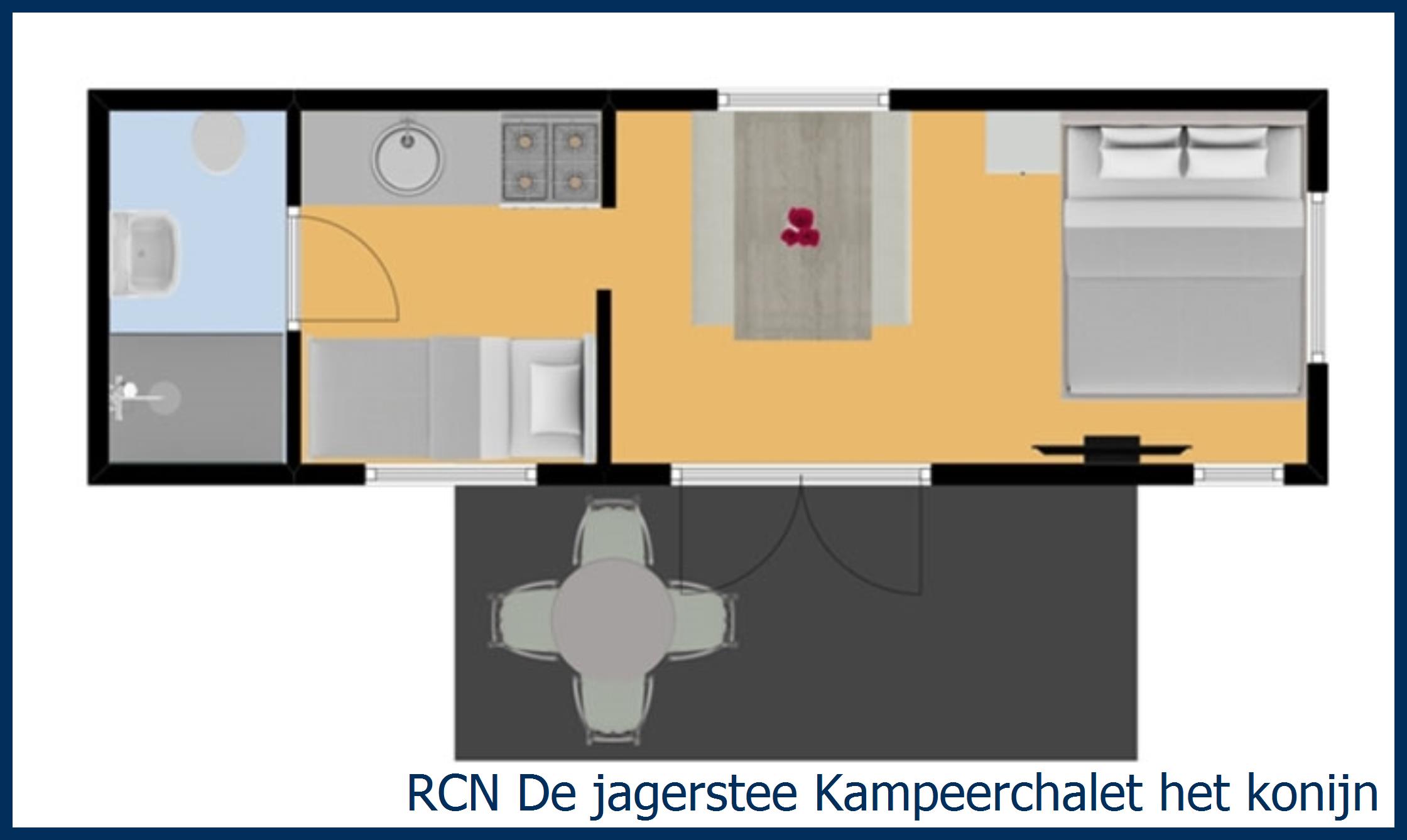 Chalet Kampeer het Konijn in De Jagerstee