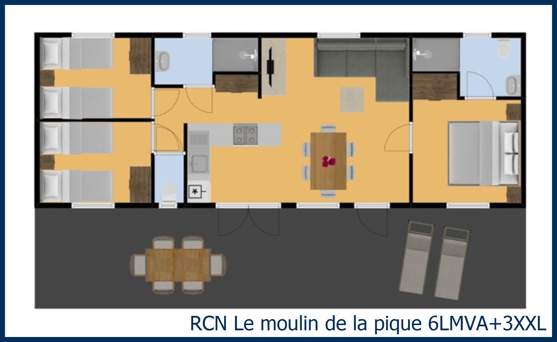 Mobil home castelnaud 6LMVA+3XXL in Le Moulin de la Pique