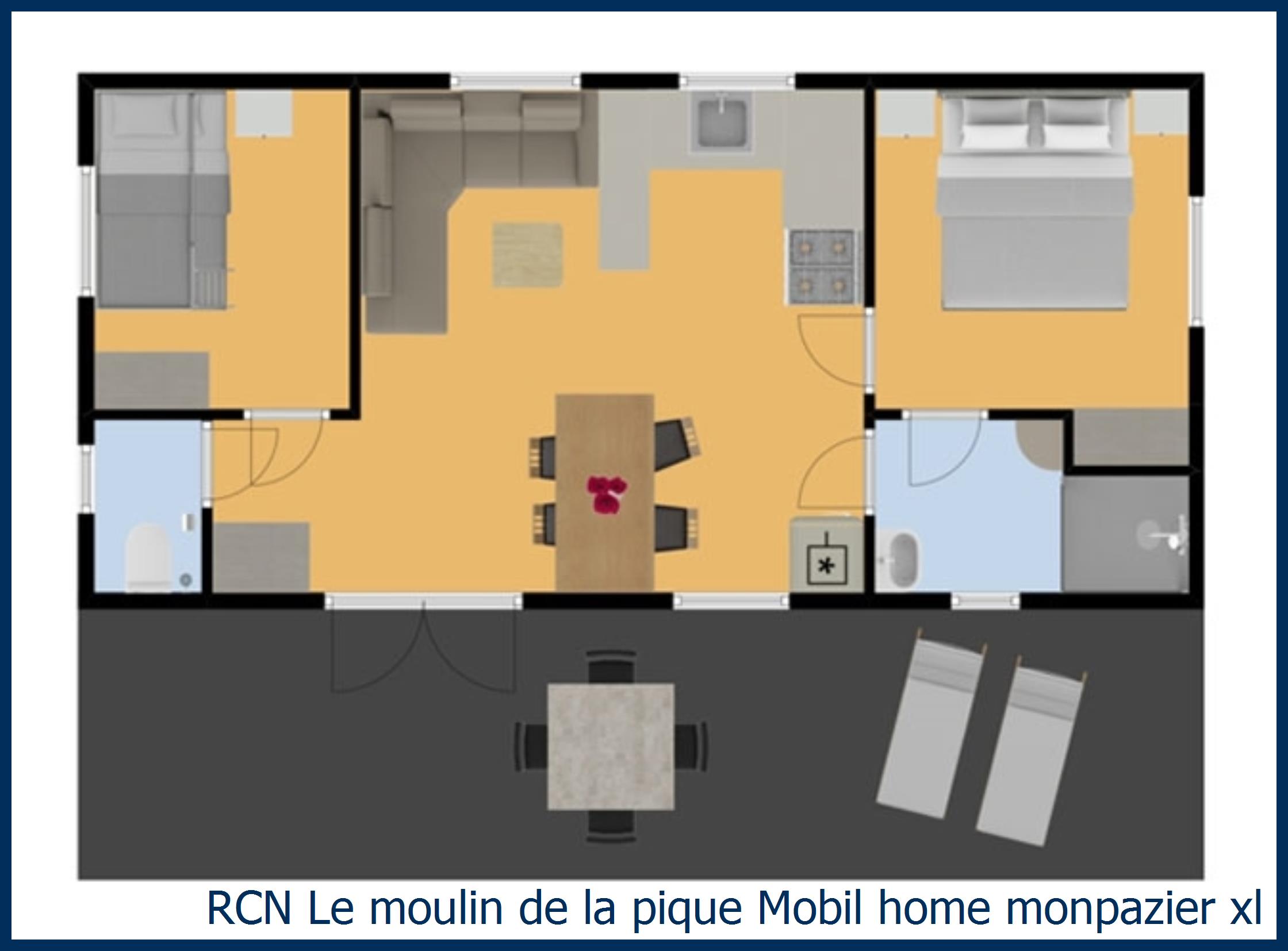 Stacaravan Mobil home monpazier xl in Le Moulin de la Pique