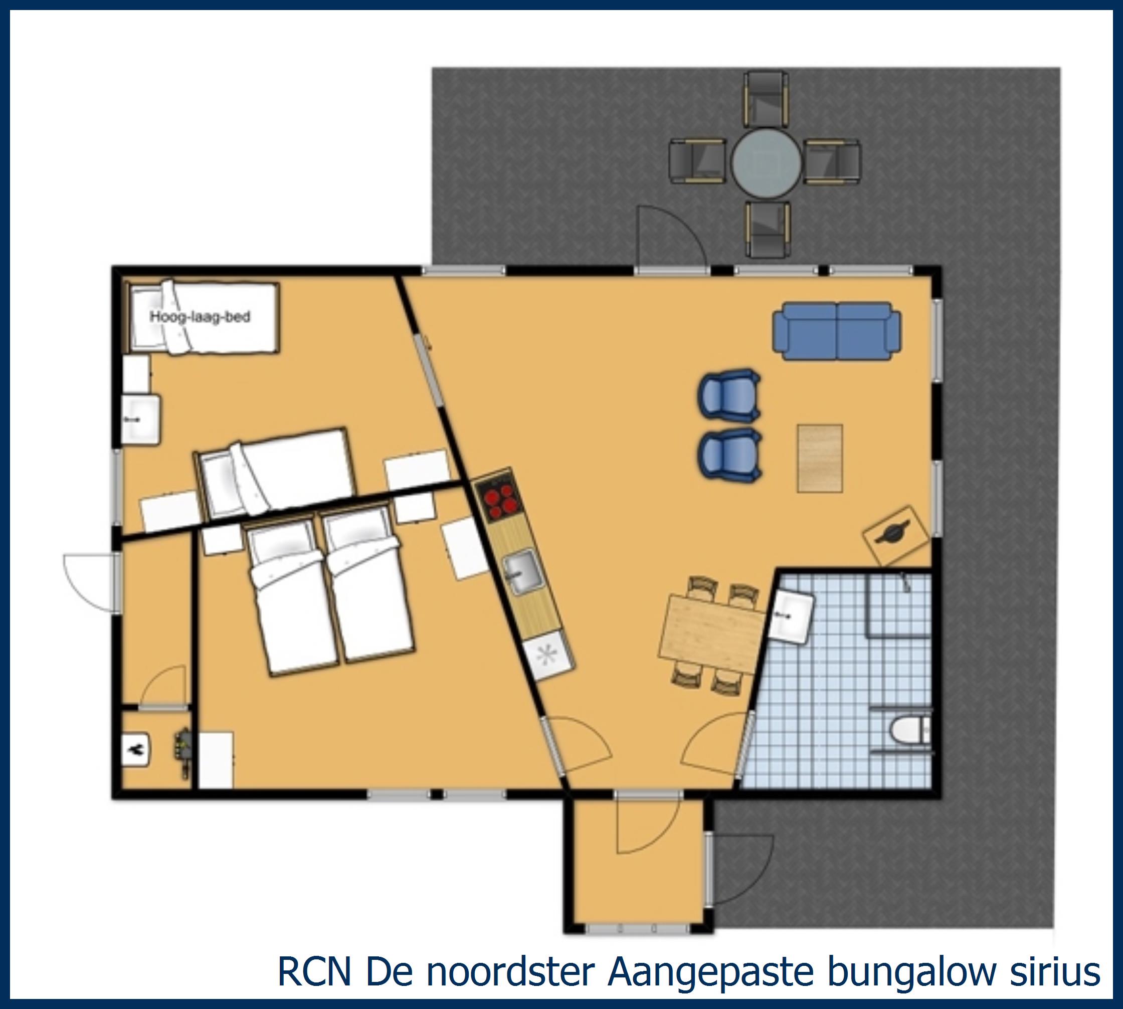 Bungalow Aangepaste  sirius in De Noordster
