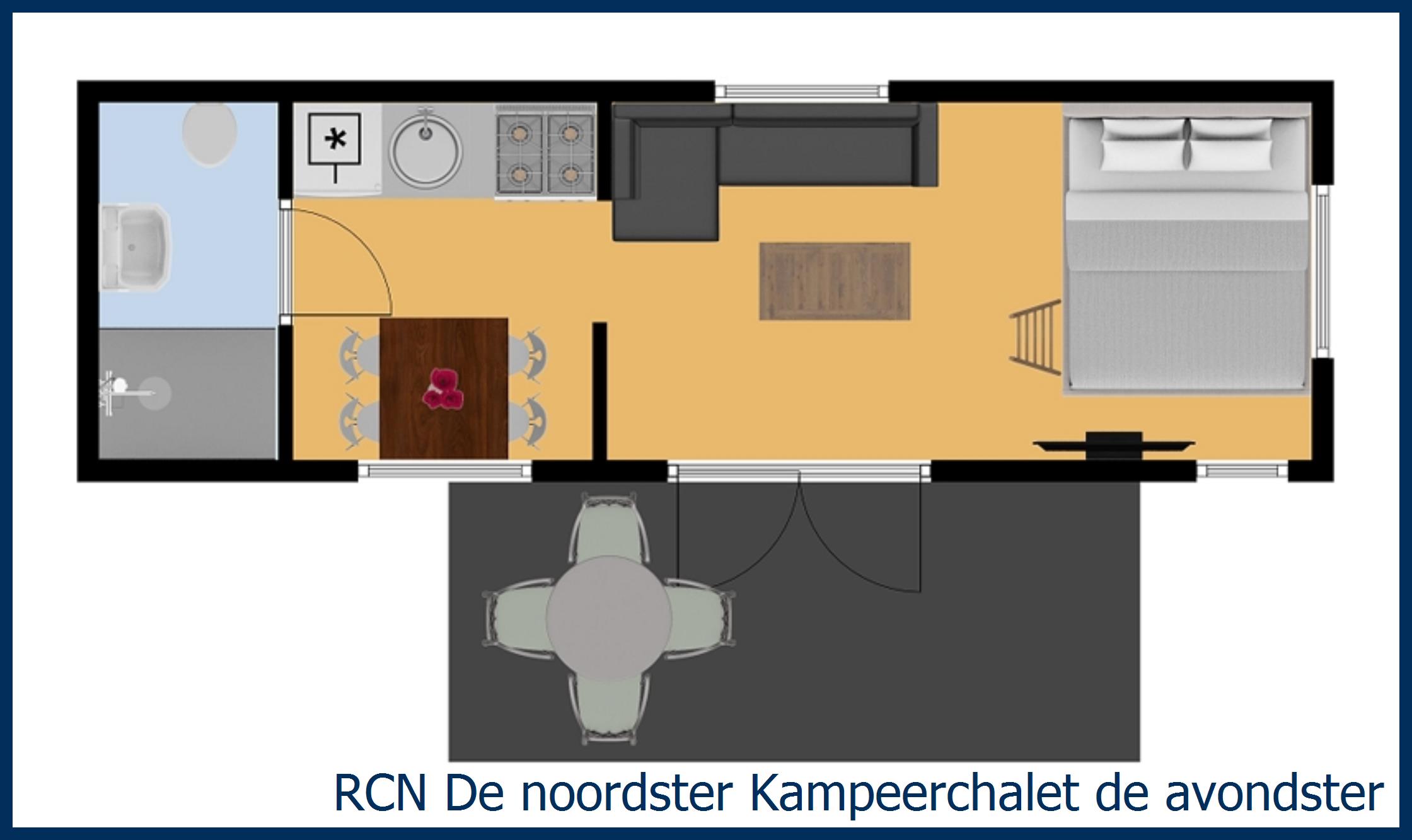 Chalet Kampeer de avondster in De Noordster