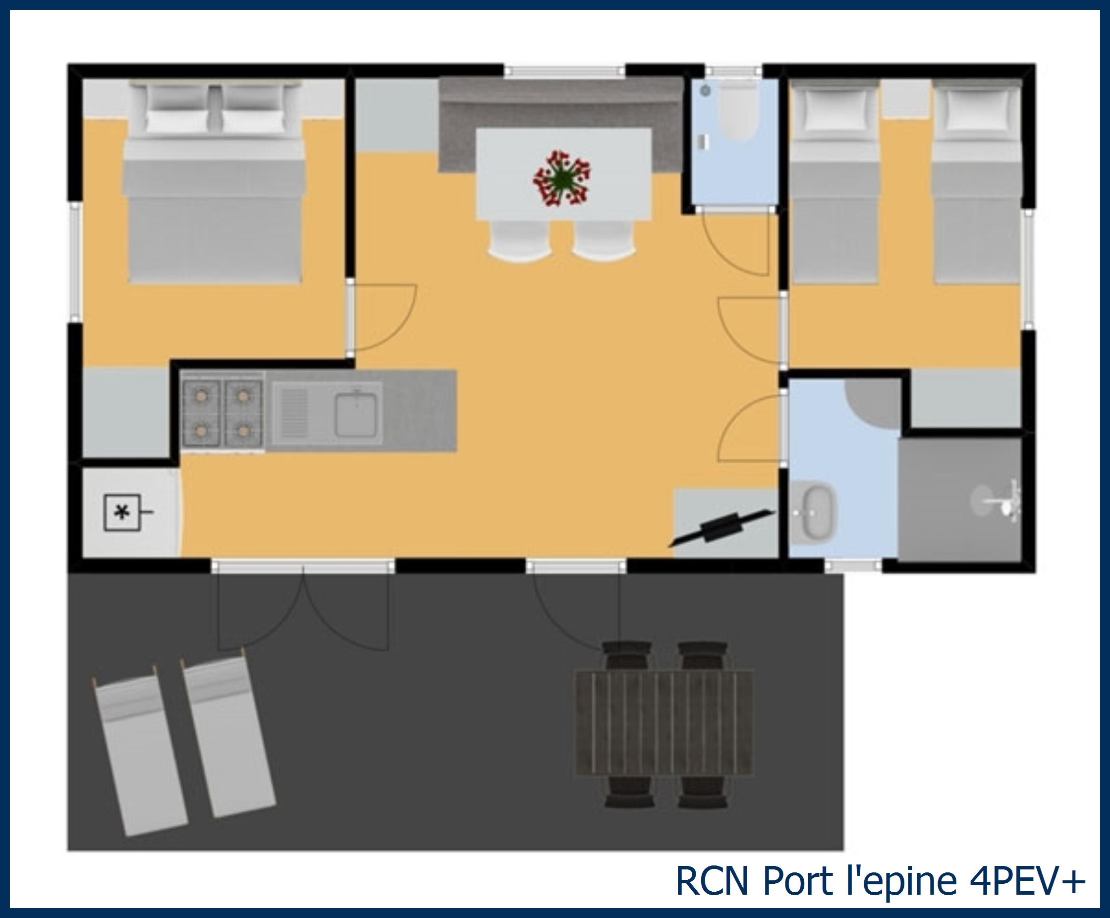 Mobil home fou de bassan 4PEV+ in Port l'Epine