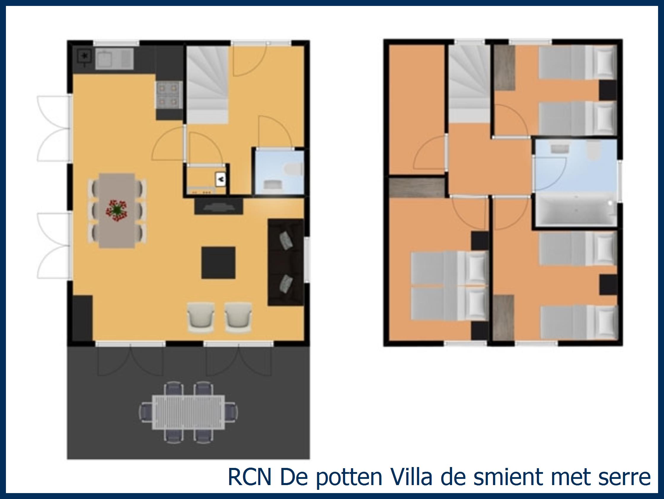 Bungalow Villa de smient met serre in De Potten