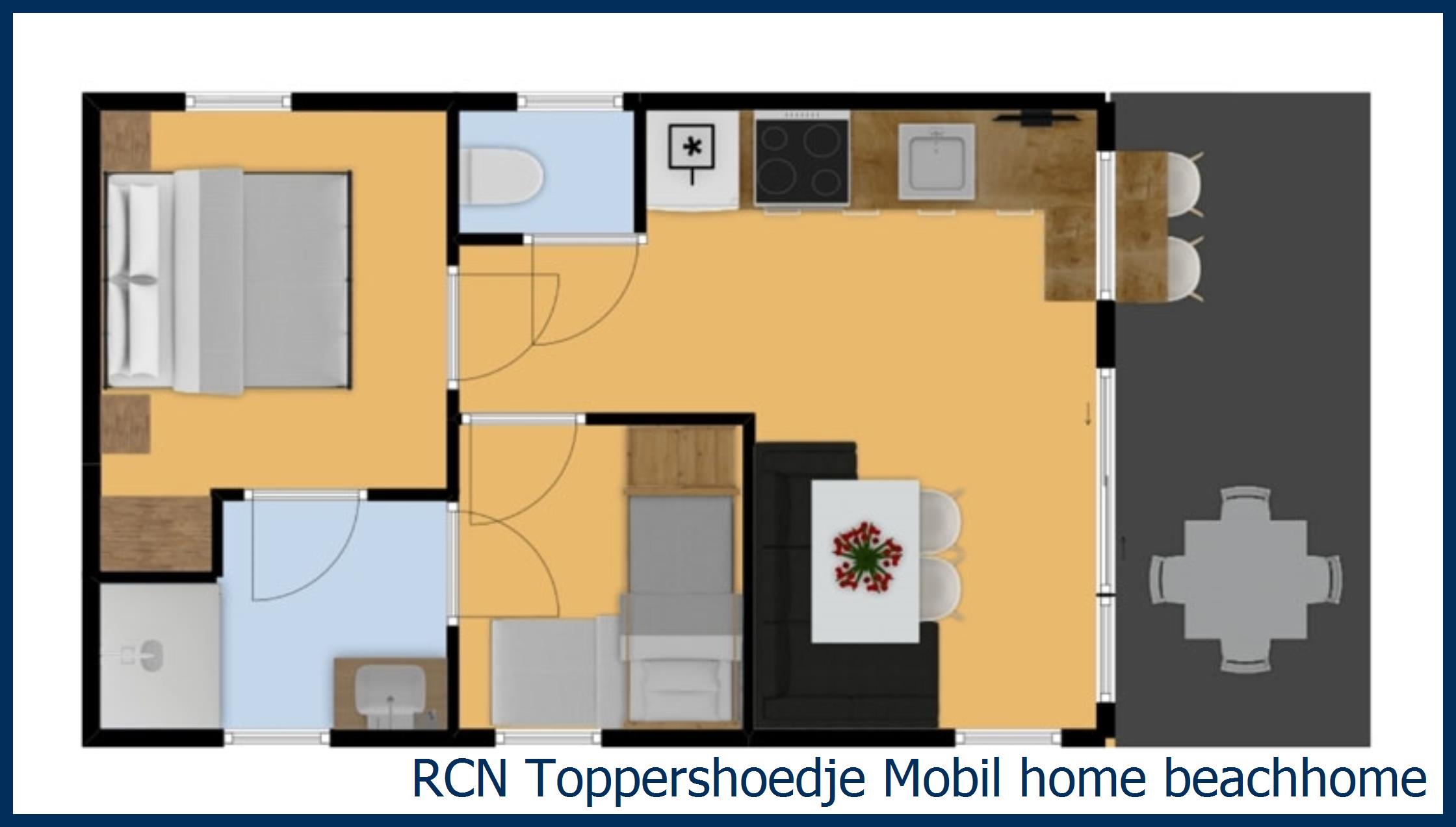 Stacaravan Mobil home Beachhome in Toppershoedje