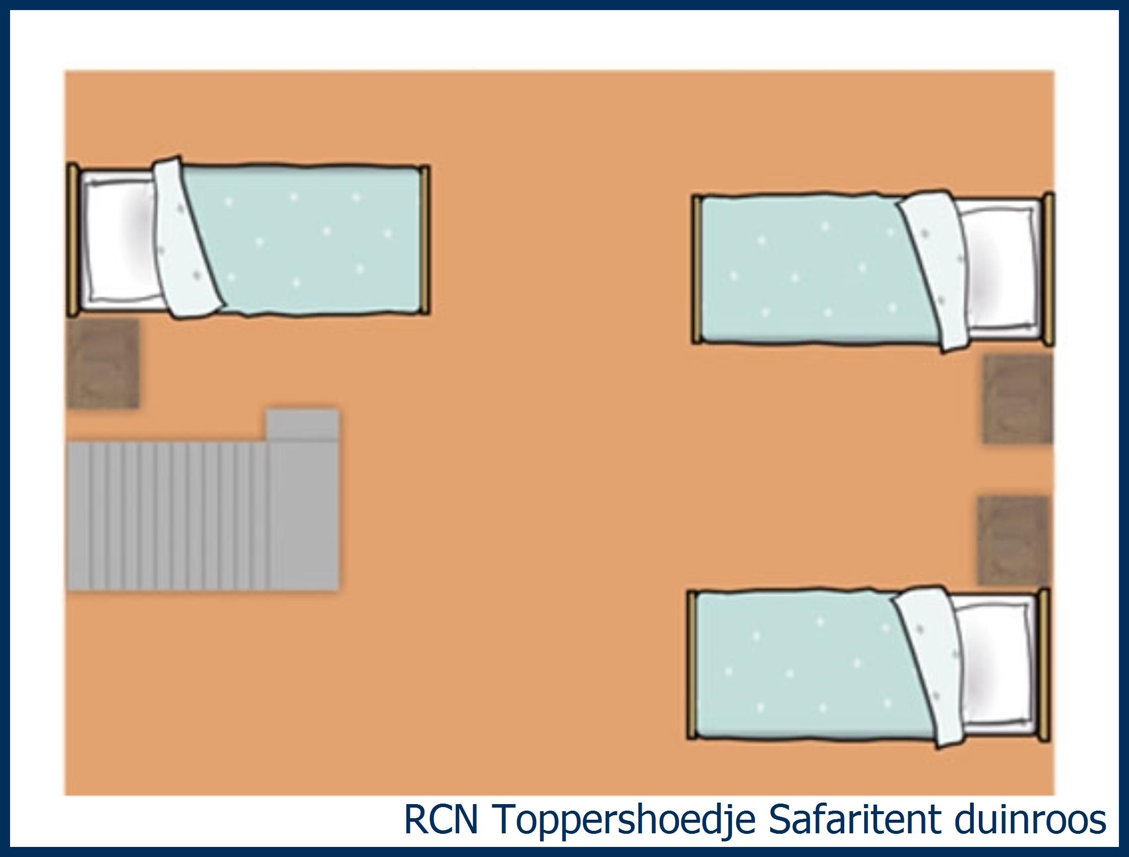 Safaritent Duinroos in Toppershoedje