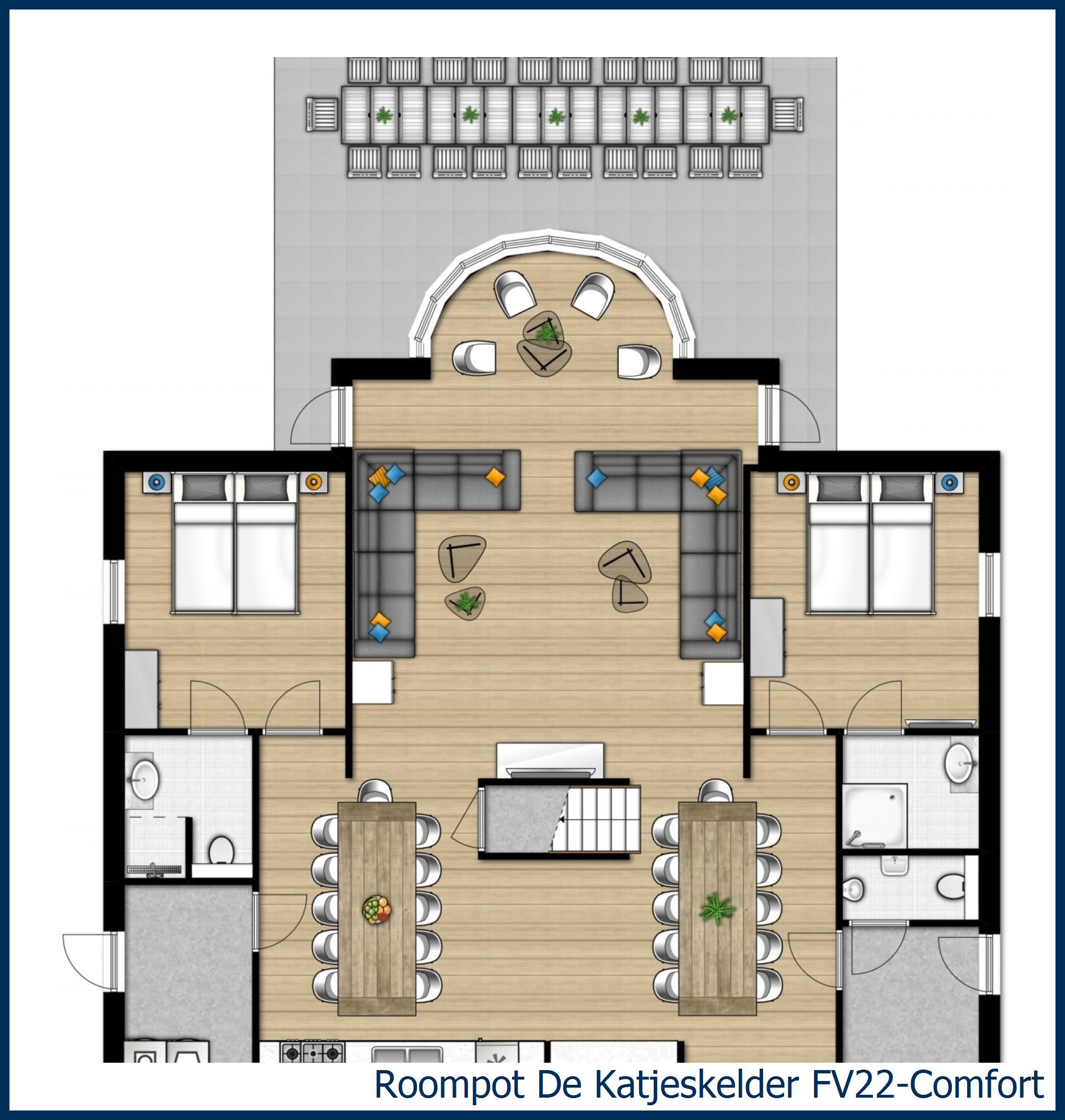 22-persoons woning FV22-Comfort in De Katjeskelder