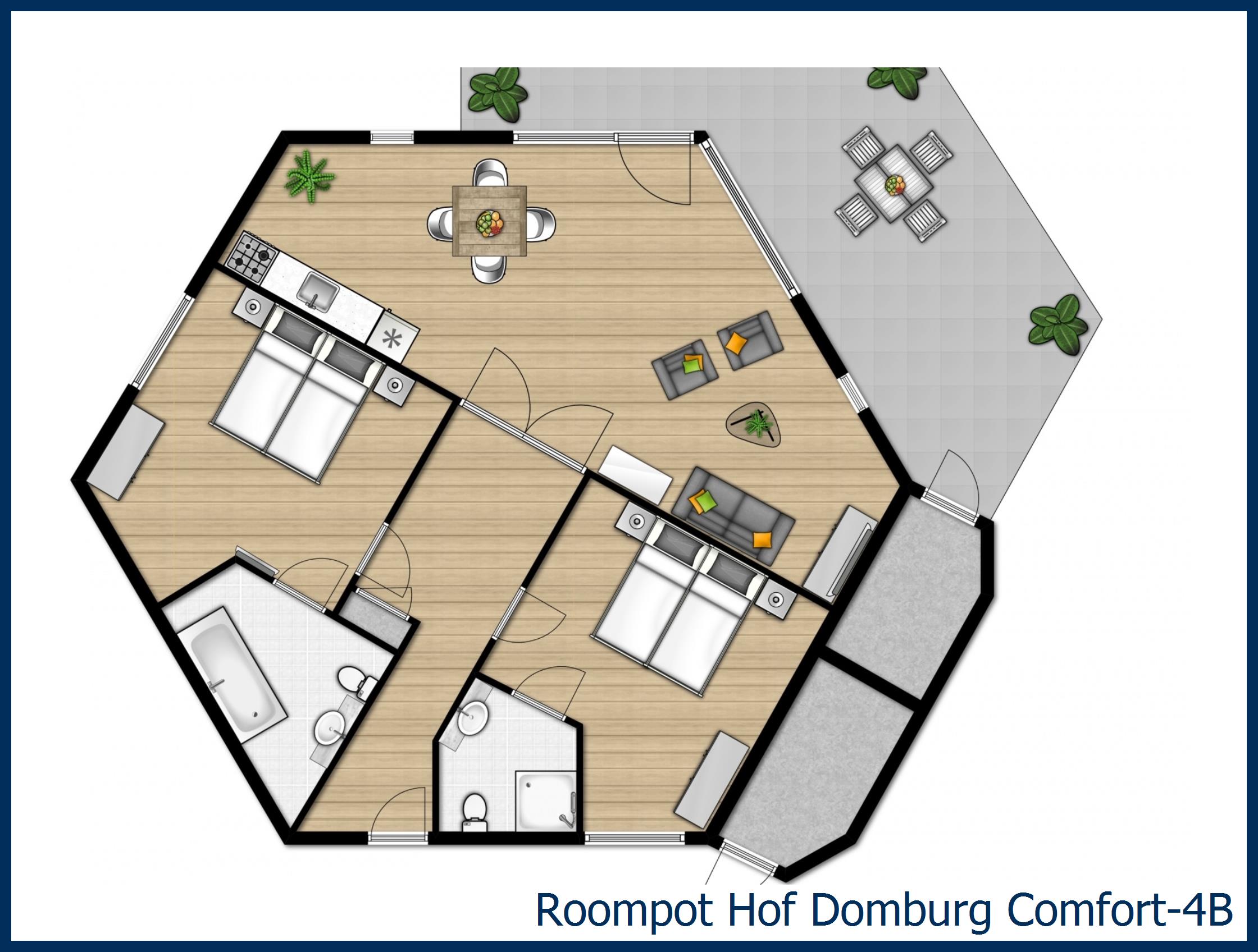 Comfort 4B Comfort-4B in Hof Domburg