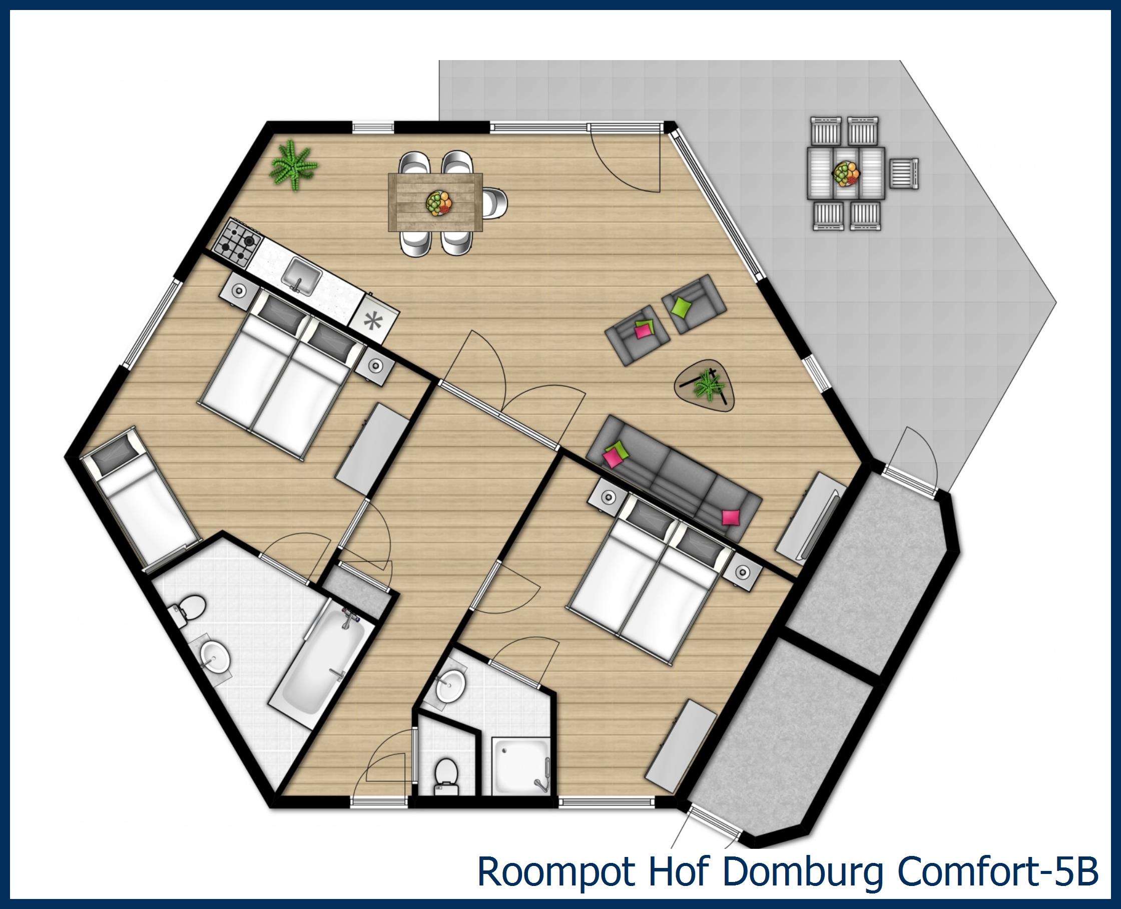 Comfort 5B Comfort-5B in Hof Domburg