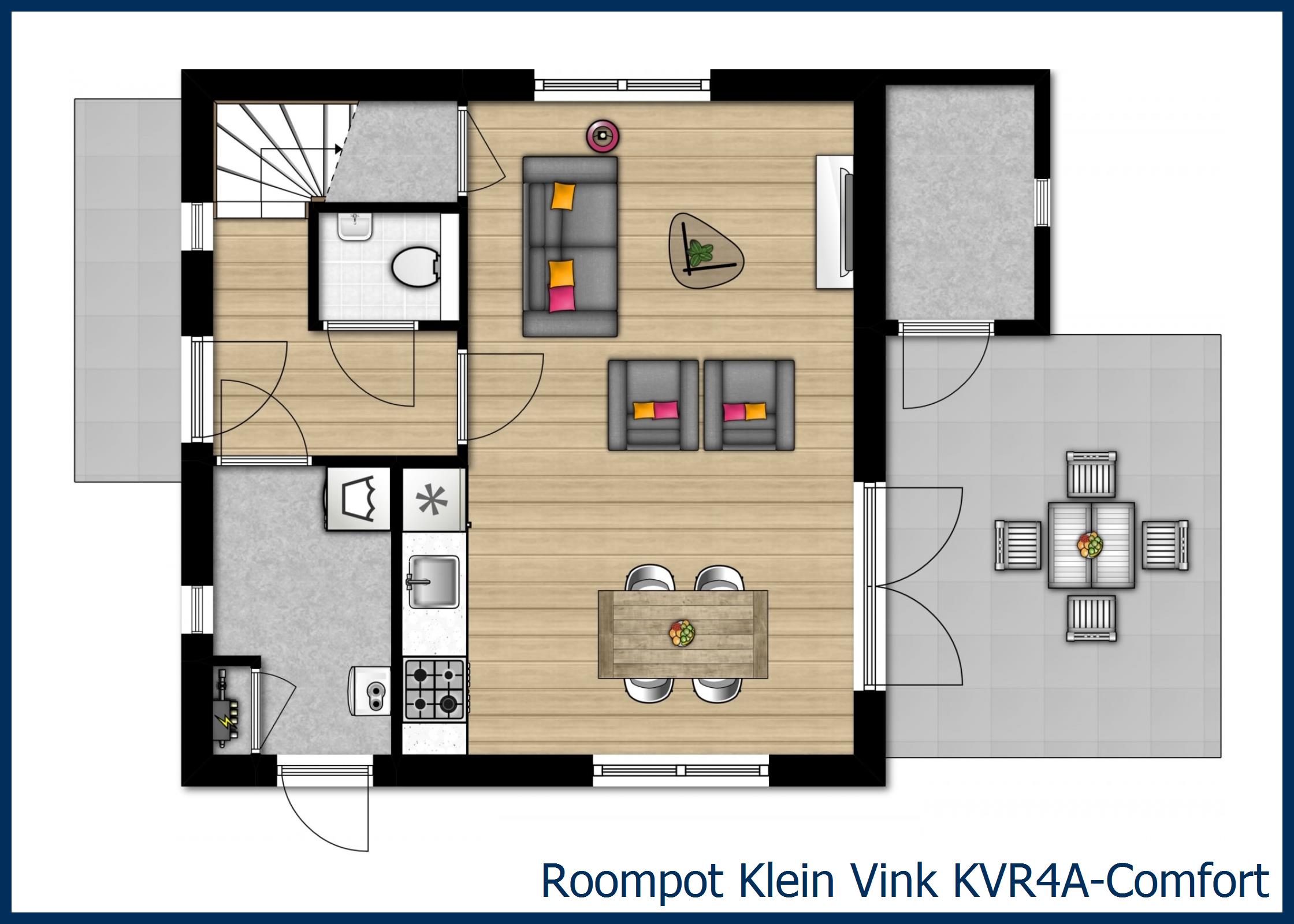  KVR4A-Comfort in Klein Vink