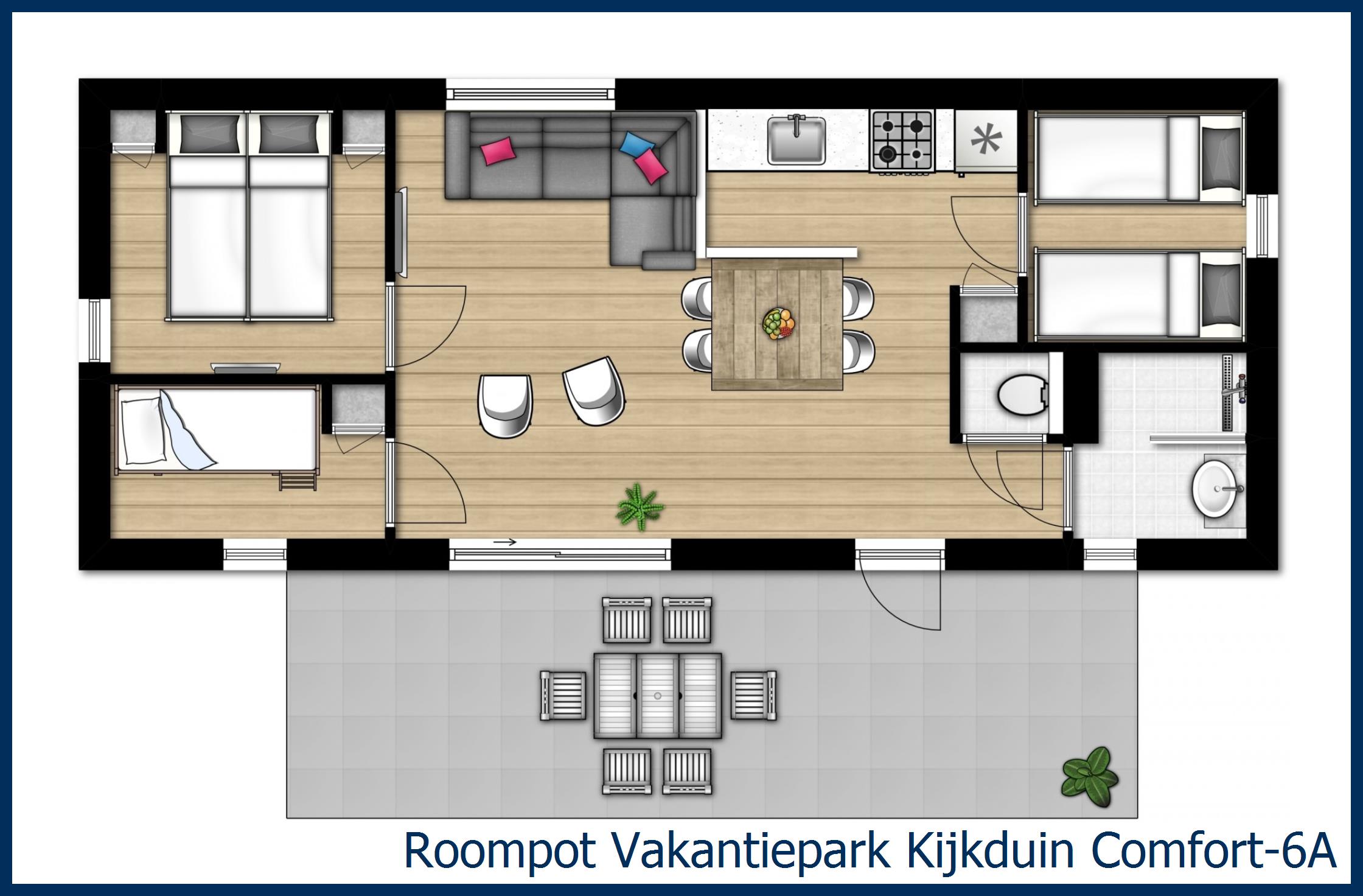 Chalet Comfort-6A in Kijkduin